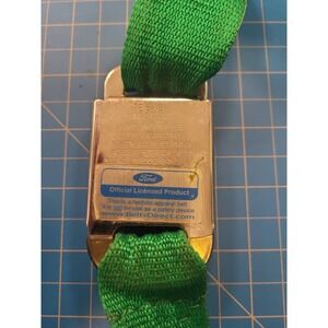Ford Mustang Buckle-Down Seatbelt Style Belt Green Automotive Fashion Accessory